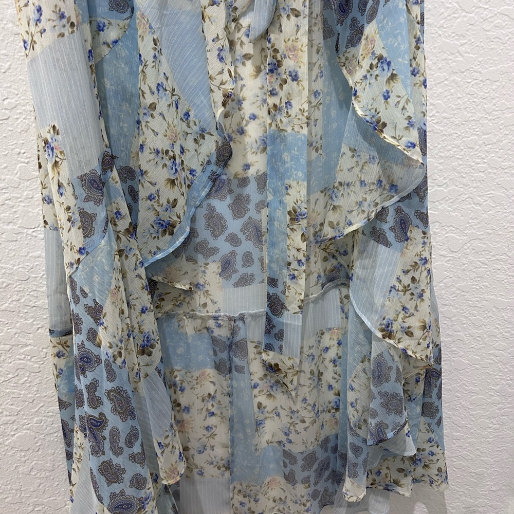 PLAYA LUCILE • Blue Patchwork Sarong • sz Small • - Picture 9 of 16